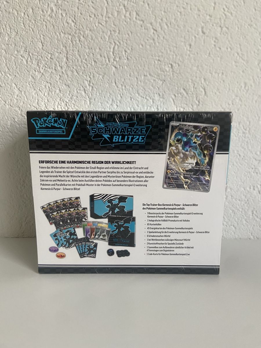 Pokémon Carte collezionabili: pokemon schwarze blitze top trainer box – Nuovo e nell'imballaggio originale da Stäfa venduto da JamesO03 1