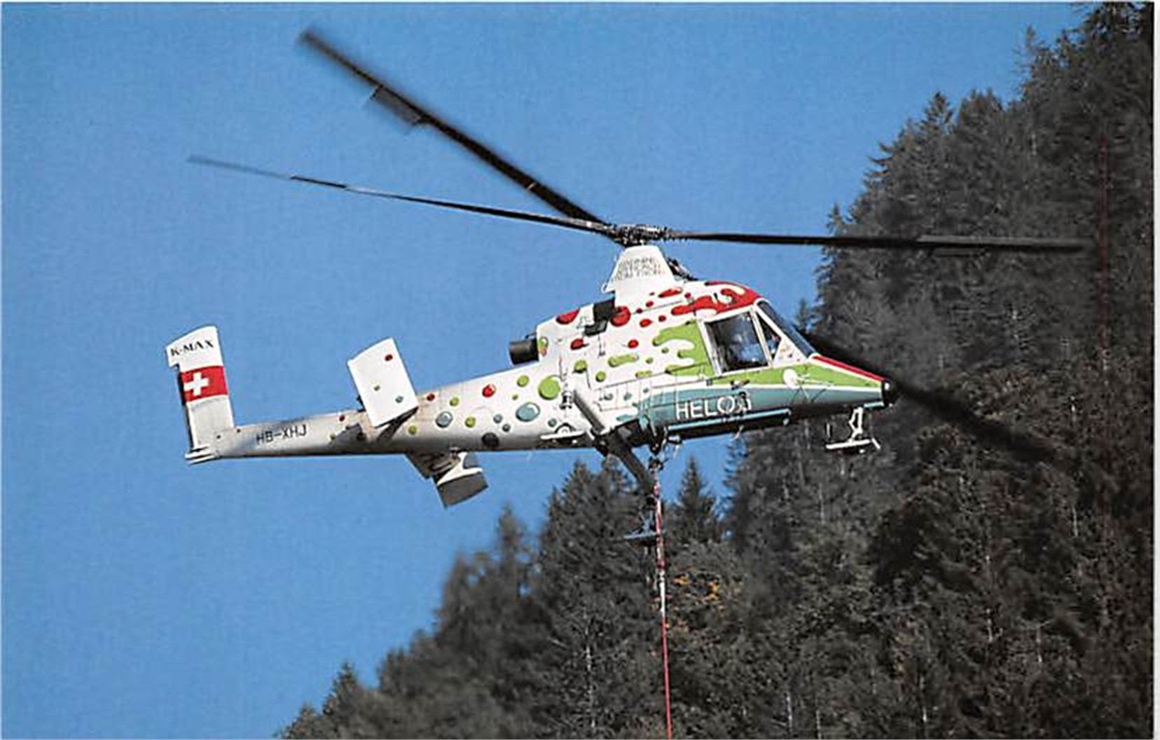Helikopter, Kaman K-Max Helog, Muotathal (Gebraucht) in Ottikon b ...
