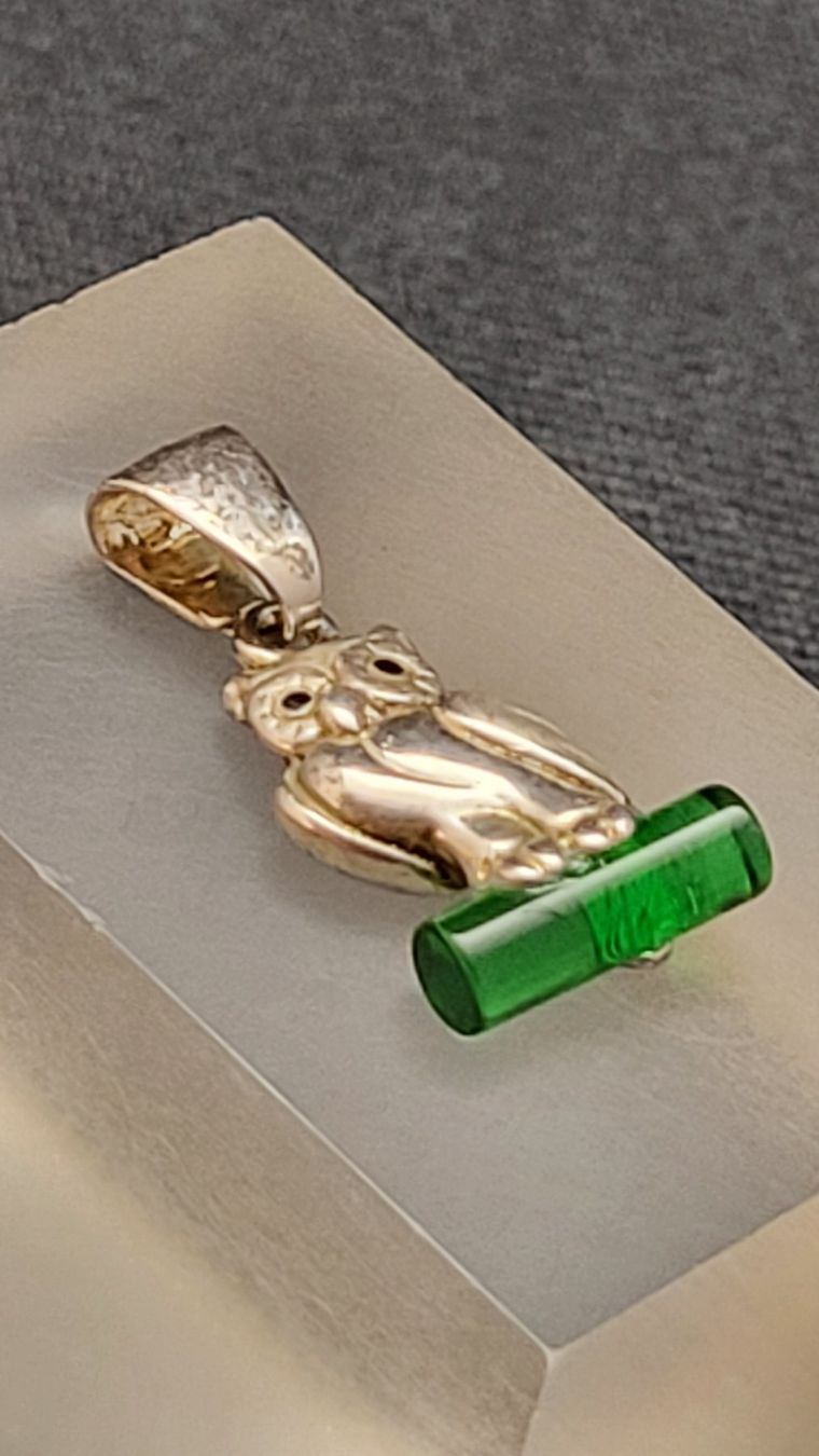 Pendentifs: Kleiner Silber-Anhänger EULE – D'occasion à Basel par spinne02 1