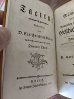 Tacitus 2.Teil 1781 Halle Römische und Griechische Geschicht