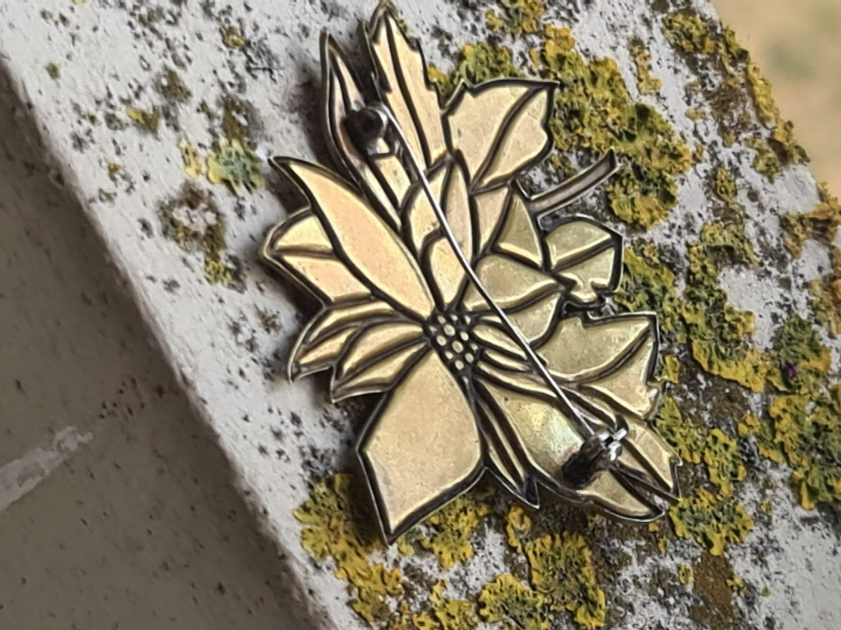 Broschen & Nadeln: Vintage Brosche. Abalone Shell Inlay Silber Messing Mexico – Gebraucht aus Münchenbuchsee von babilibern 3