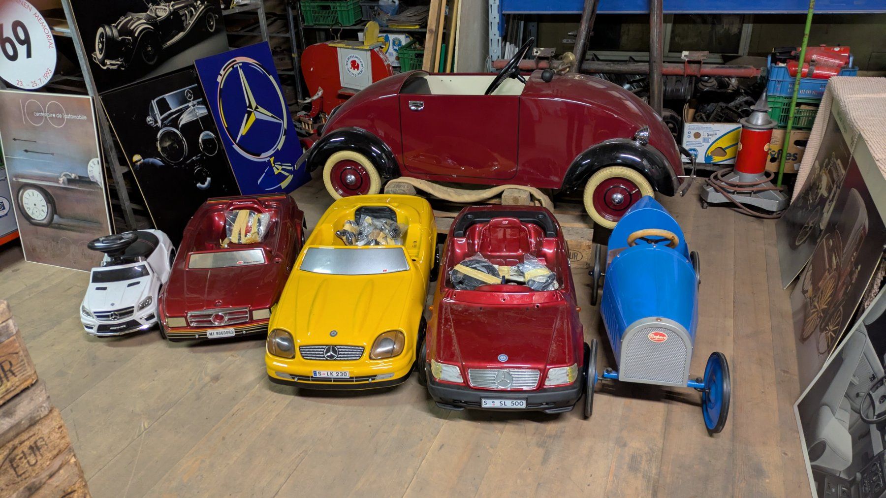 Veicoli per bambini: Mercedes Tretauto 500 SL – Nuovo e nell'imballaggio originale da Uesslingen venduto da 1992benz 3