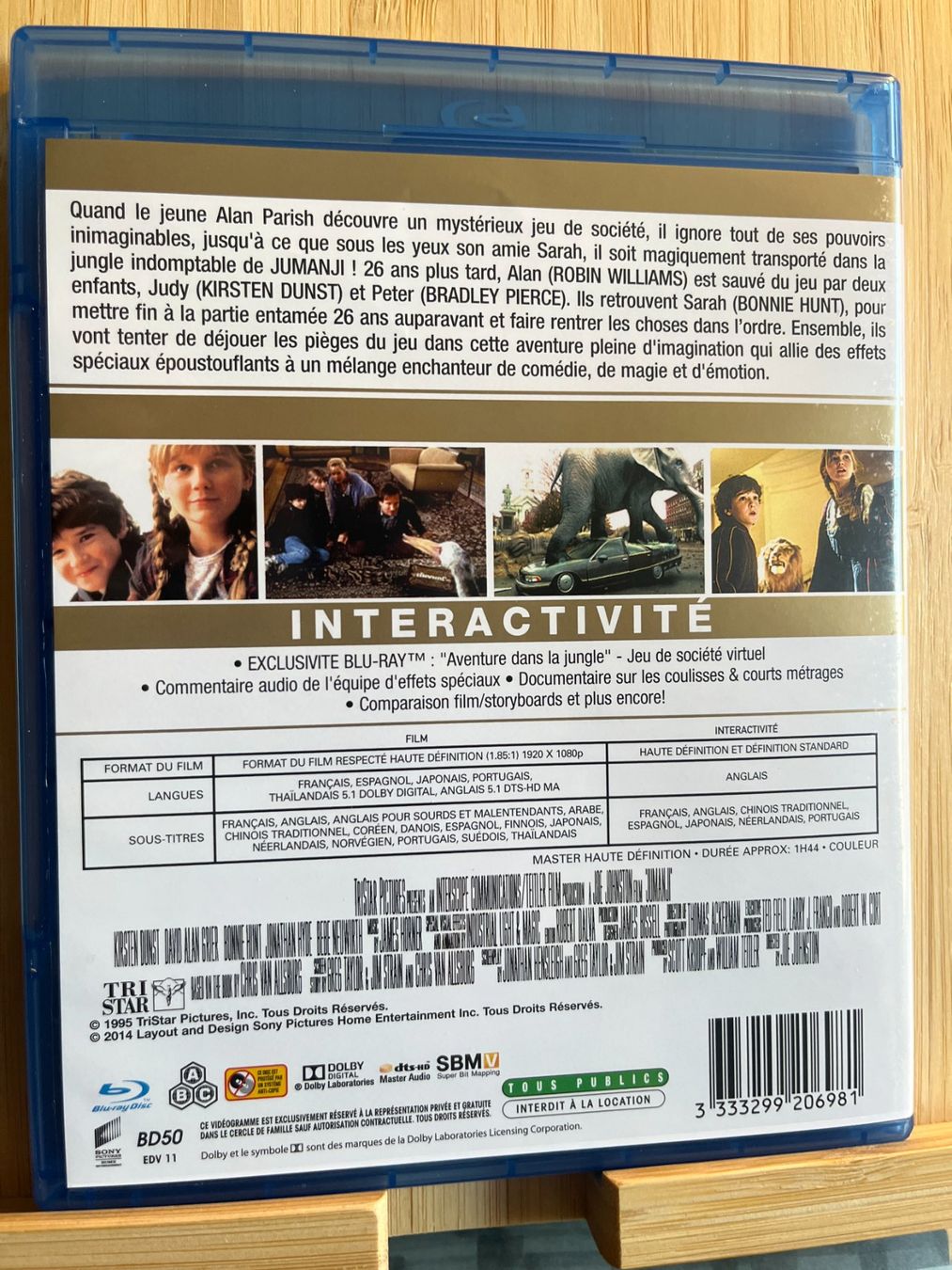 Tutti i DVDs: Jumanji (1995, Blu-ray, Robin Williams) – Nuovo (secondo la descrizione) da Vevey venduto da zecollector 1