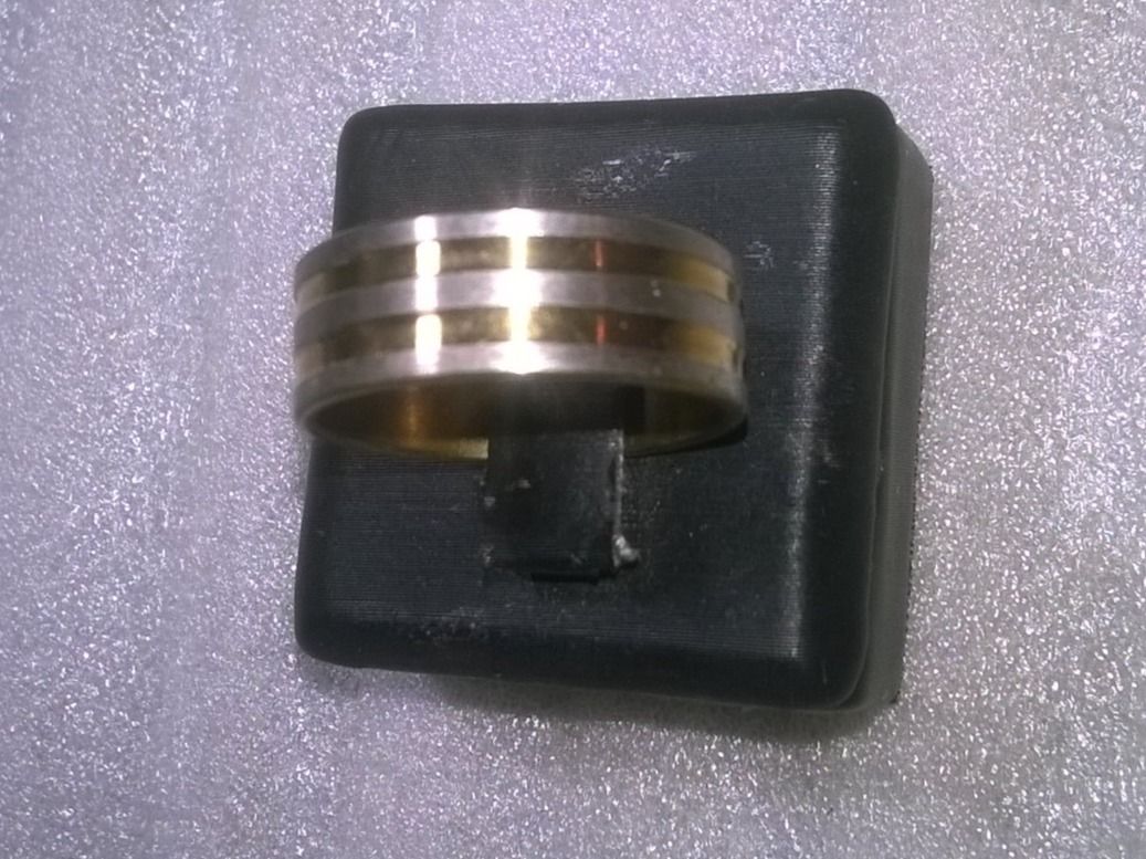 Anelli: ring edelsthal,,,versilbert und vergoldet – Nuovo (secondo la descrizione) da Basel venduto da bijoutrie_4
