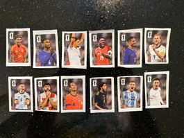 Alle 12 Coca Cola Panini Sticker WM2026