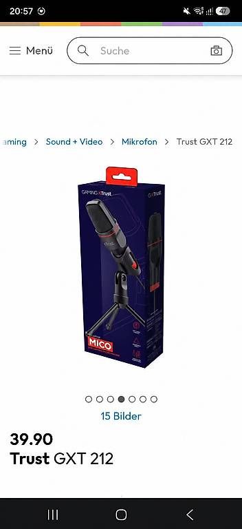 Trust Microfoni: Trust GXT 212 Gaming Mikrofon NEU – Nuovo (secondo la descrizione) da Zizers venduto da watchcomp.