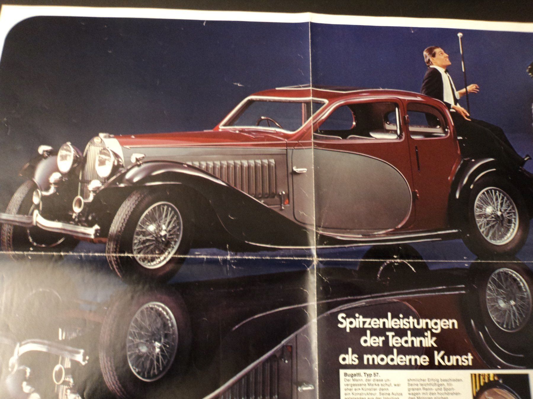 Documenti: Prospekt Poster  Bugatti Typ 57 VEEDOL – Usato da Schwarzenburg venduto da modelCARama