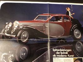 Prospekt Poster  Bugatti Typ 57 VEEDOL