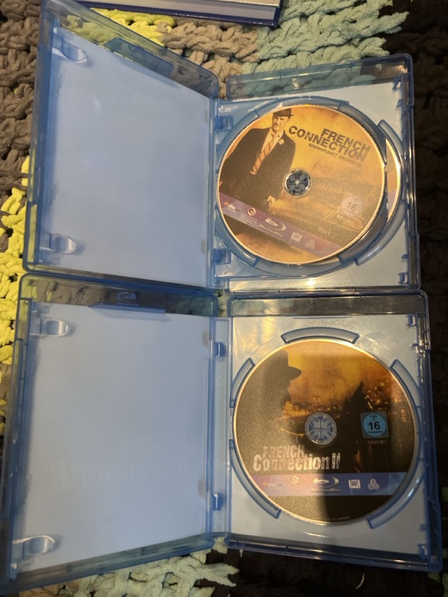 Tutti i DVDs: French Connection 1+2 Blu-ray, Top Zustand, 2er Set – Usato da Fischbach-Göslikon venduto da wur_k2hc 2