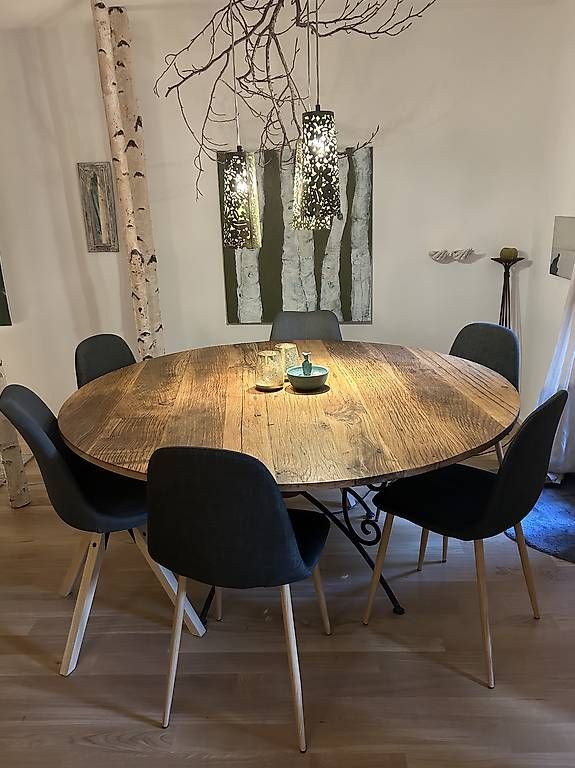 Tavoli: Unikat Alte Eiche Rundtisch 160 cm – Usato da Köniz venduto da Lunalena1