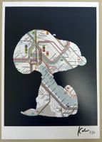 KeC: Snoopy „Snooper am Züri-See“, POP Art, signiert 8/33