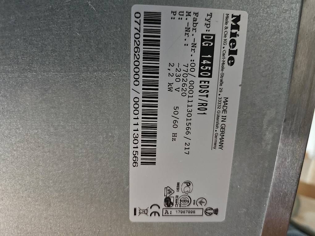Miele Appareils de cuisine: Miele Dampfgarer – D'occasion à Helgisried-Rohrbach par Happ 1