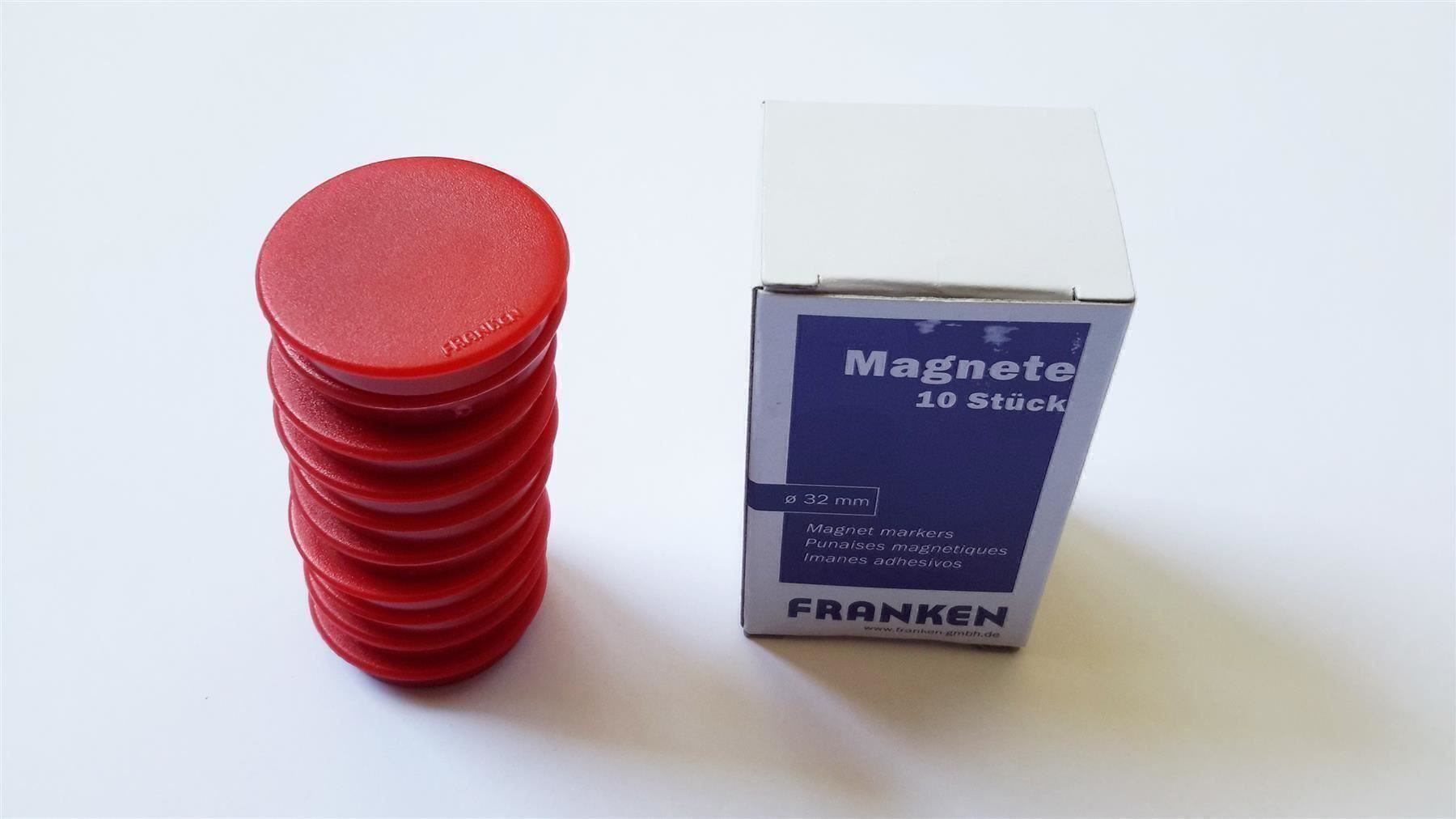 Calamite: Magnete 10 Stück, 32 mm, rot – Nuovo e nell'imballaggio originale da St. Gallen venduto da cointec 6