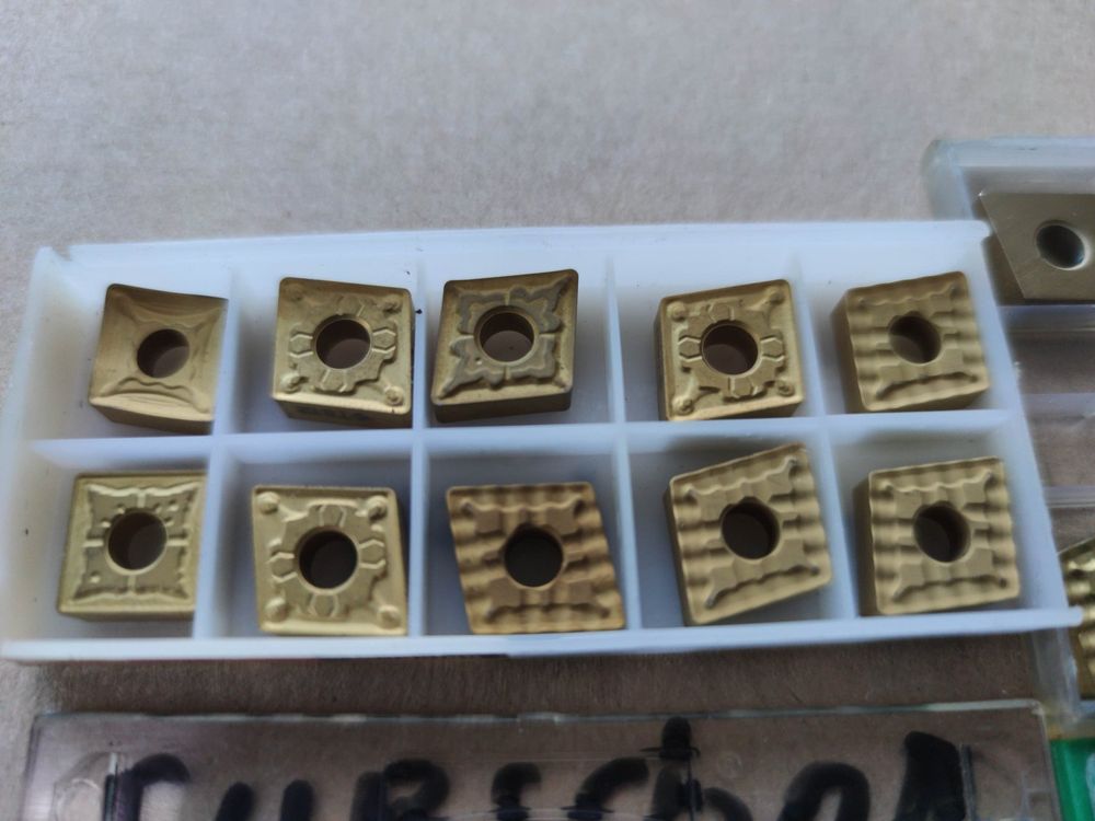 10er-Set CNMG 432 Wendeschneidplatten – PVD-beschichtet, Für Stahl & Edelstahl (CNMG120408)