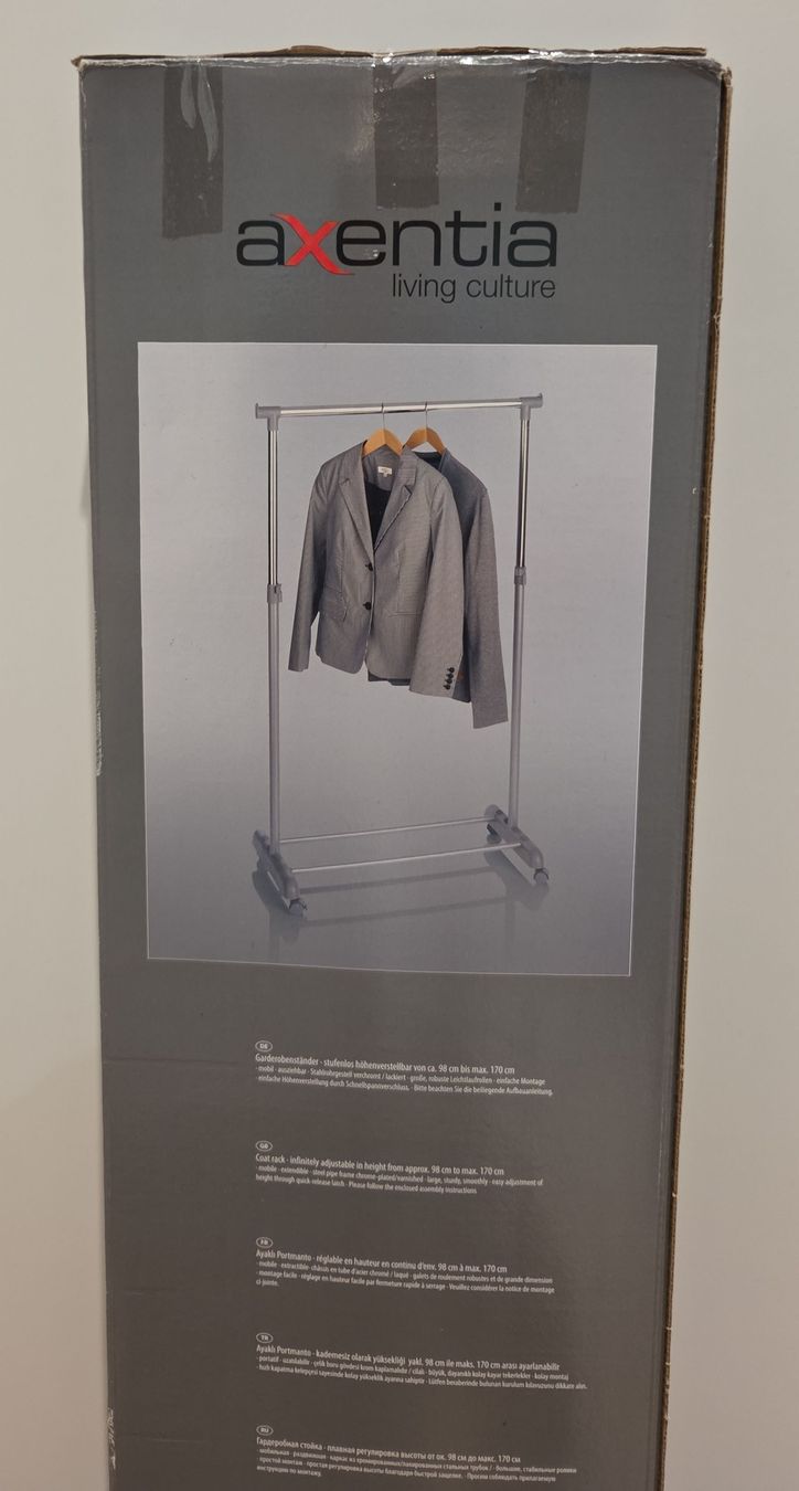Guardaroba: Axentia Clothes Rail - Adjustable, Sturdy, like New! – Nuovo e nell'imballaggio originale da Zürich venduto da adibloech