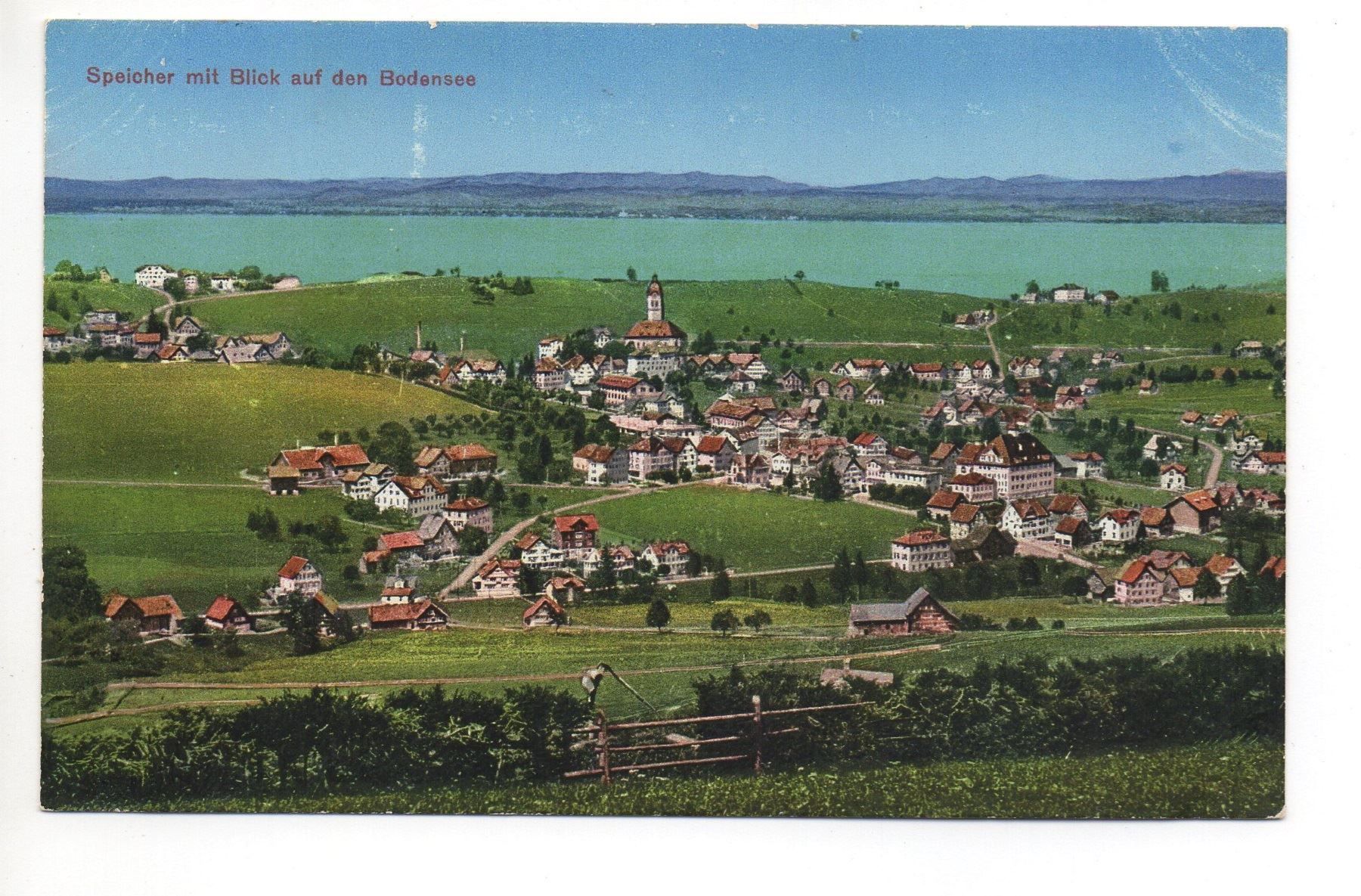 Cartoline postali: SPEICHER mit Blick auf den Bodensee – Nuovo (secondo la descrizione) da Jona venduto da philajona