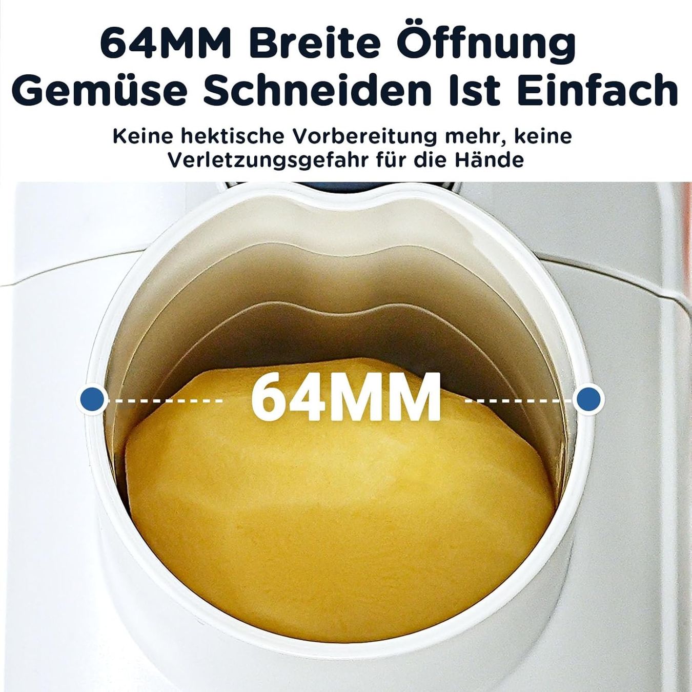 Elettrodomestici da cucina: Elektrischer Gemüseschneider mit Auffangbehälter – Nuovo e nell'imballaggio originale da Herisau venduto da Senn24 2