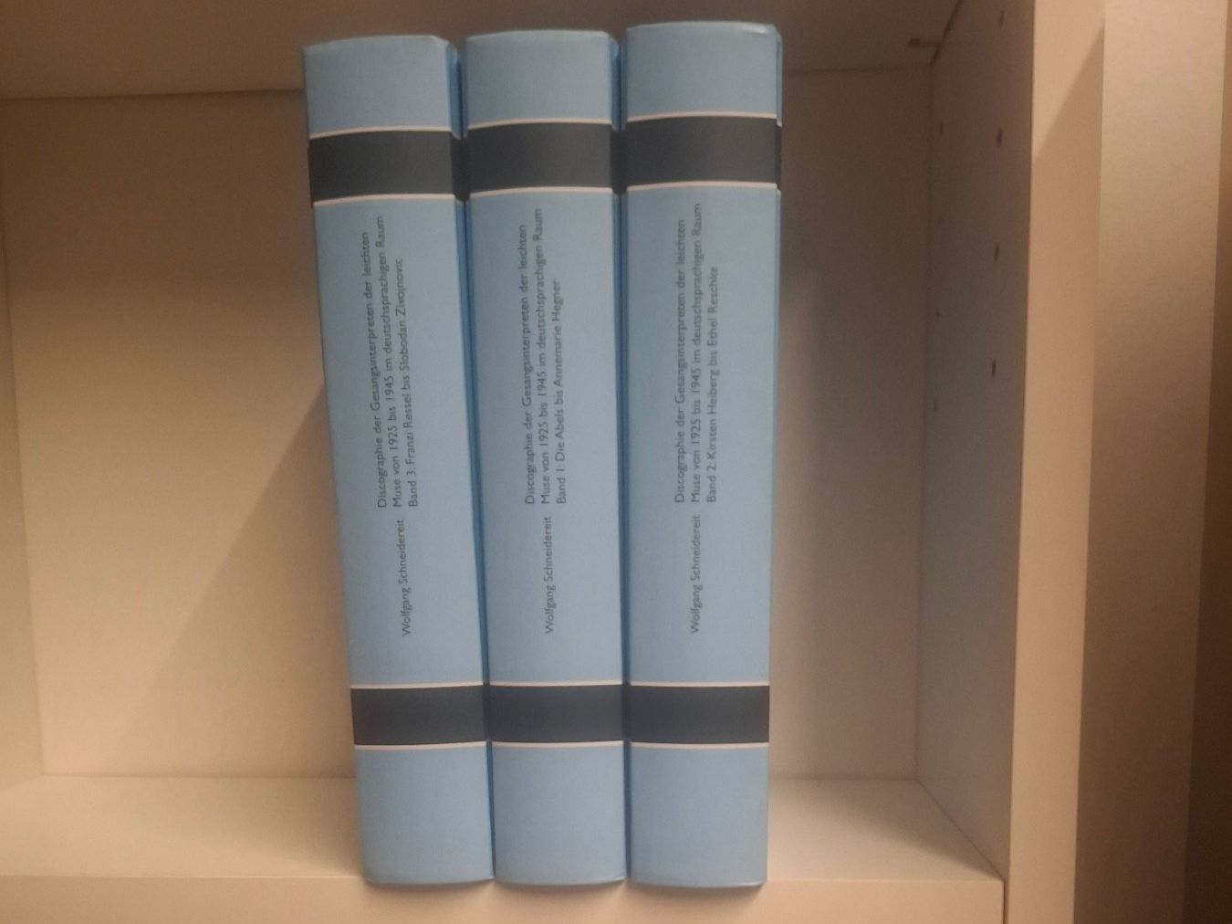 Bücher: Discographie der Gesangsinterpreten – Gebraucht aus Winterthur von Musikmamsell