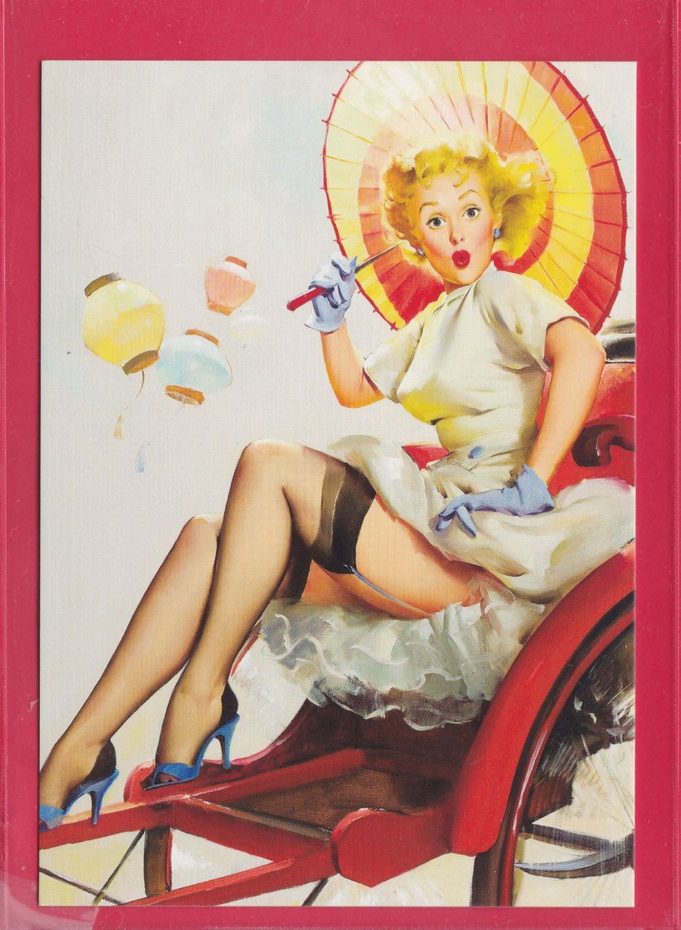 Ansichtskarten: PIN UP GIRL, GIL ELVGREN, RITSCHKA – Gebraucht aus Oberrieden von Gebirgsstelze