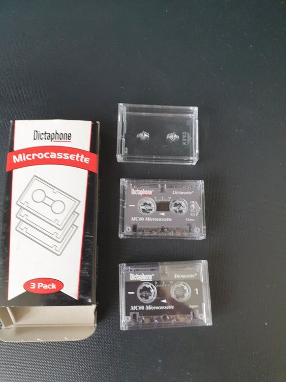 2 Stück Microcassette für Dictaphone Kasetten MC 60 (Neu (gemäss ...
