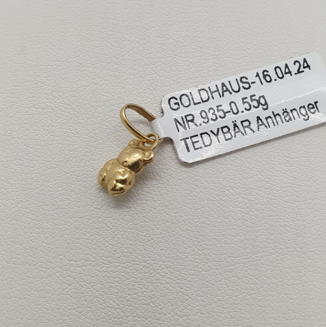 Ciondoli: Echt 18K Gold - Teddybär Anhänger – Usato da Luzern venduto da Luzern-Goldhaus 1