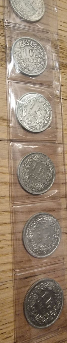 Toutes les monnaies: 6x 1Fr. silber schweizer münzen – D'occasion à Arbon par sar_l7ll