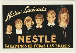 Künstlerkarte, Reklame für Nestlé Milchprodukte, Spanien