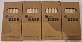 4 Packungen Farbstift-Set à 6 Farben 9cm