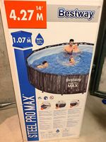 Bestway Steel Pro MAX Pool 4,27 m  gebraucht, komplett