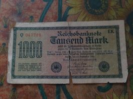 DEUTSCHLAND  1000  Mark  1922  Billet
