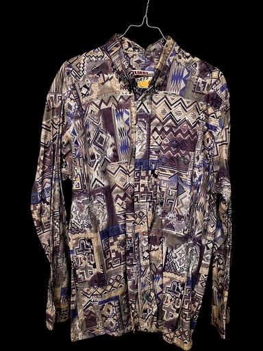 Hemden: Vintage Lavapi Sports Hemd mit geometrischem Muster – Gebraucht aus Zug von vinokilo 1