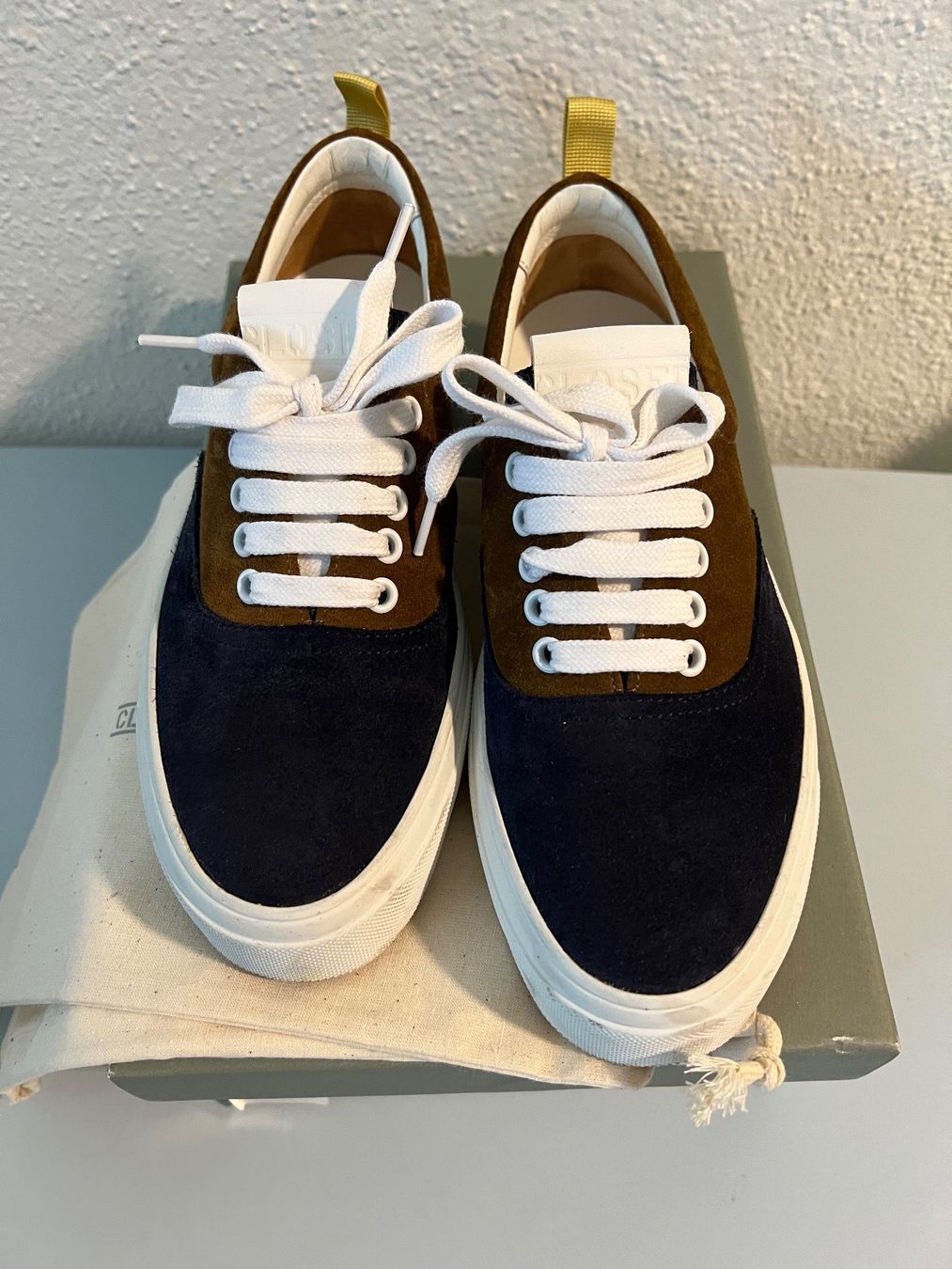 Closed Scarpe da donna: Leder sneakers Closed Gr.37 blau-braun – Usato da Siebnen venduto da dte_9kmw 4