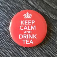 Brosche keep calm and drink tea