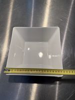 24x Quadratische Suppenschale 21x21cm weiss Porzellan Asia