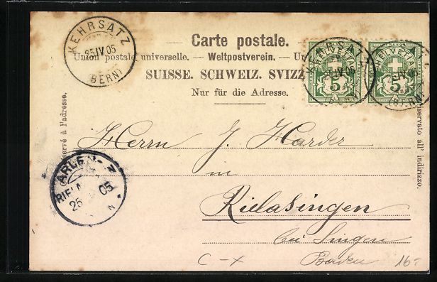 Cartes postales: Litho Kehrsatz bei Bern, Gesamtansicht,  – D'occasion à Berlin par bartko-reher 1