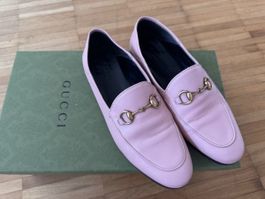 Gucci horsebit loafer /Mules pink mit weiche Kalbsleder G.37