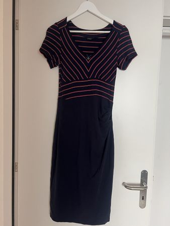 Kleid Vive Maria, Gr. S , dunkelblau rot gestreift