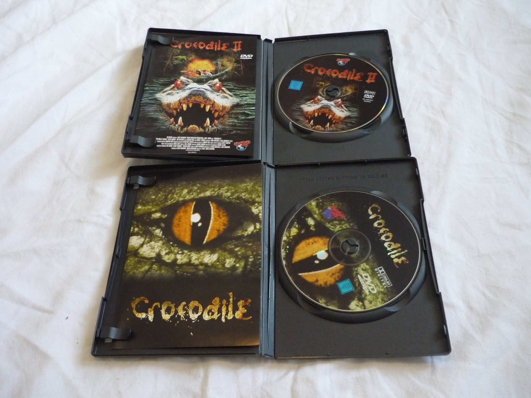 Tutti i DVDs: 3x DVD Horror - Crocodille 1 + 2 – Usato da Beringen venduto da zzRegal 3