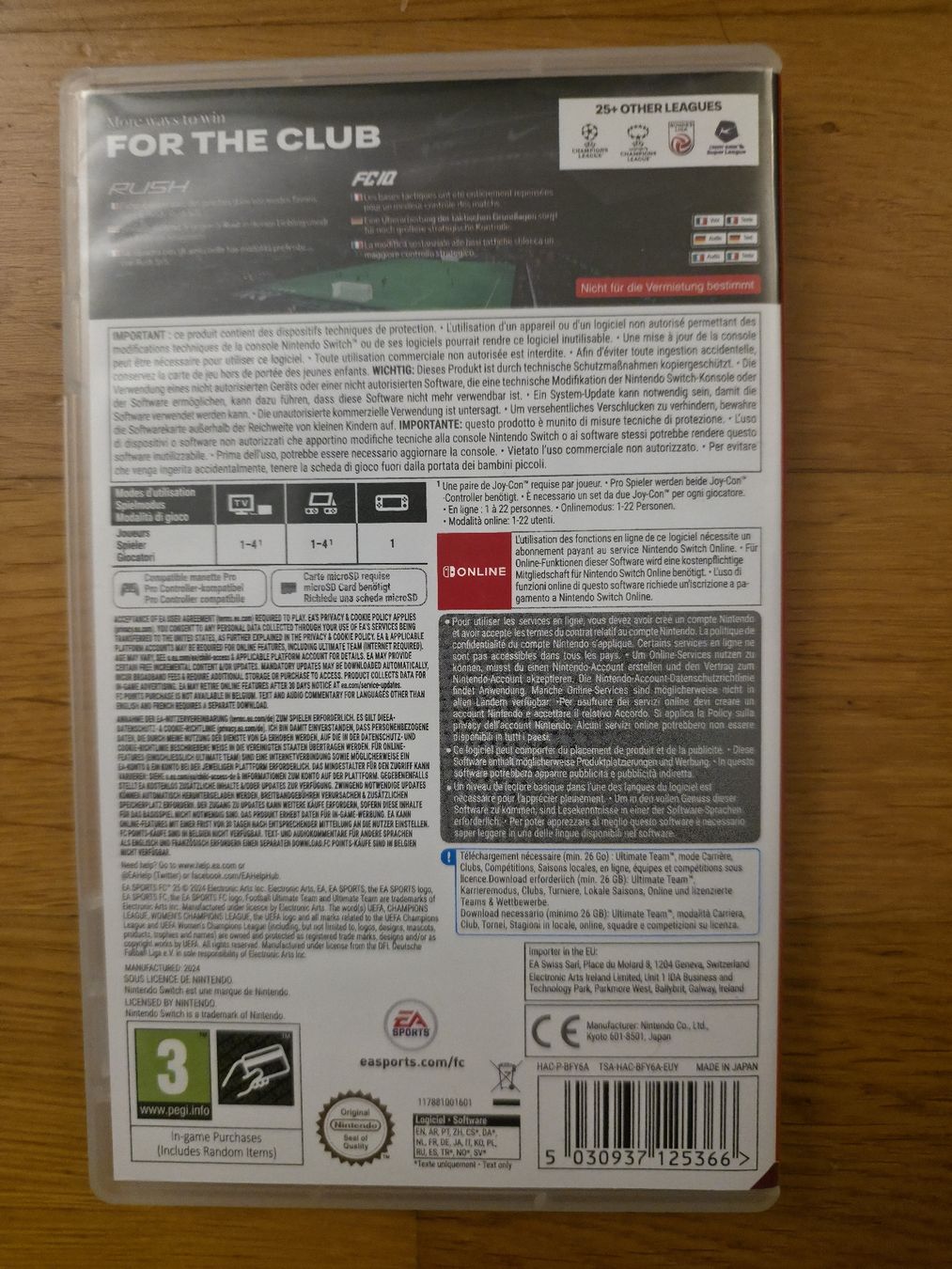 Nintendo Giochi: Fifa FC 25 - Nintendo Switch  – Usato da Zürich venduto da jabo22 1