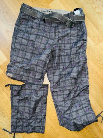 Cargohose. Zipp-off mit Gürtel. Gr. 40, NEU
