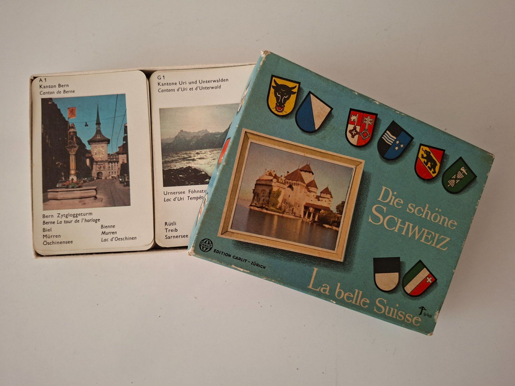 Carlit Giochi: Quartett  "Die schöne Schweiz"   Edition CARLIT  Nostalgie – Usato da Zürich venduto da Daniel517 1