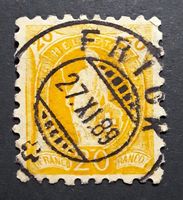 Stehende Helvetia SBK 66B Vollstempel FRICK