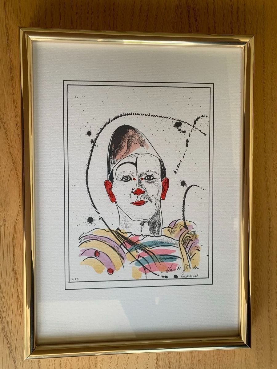 Poster & Bilder: 3 Clown-Bilder von Hans M. Zbinden – Neu (gemäss Beschreibung) aus Galgenen von Waldliesel 2