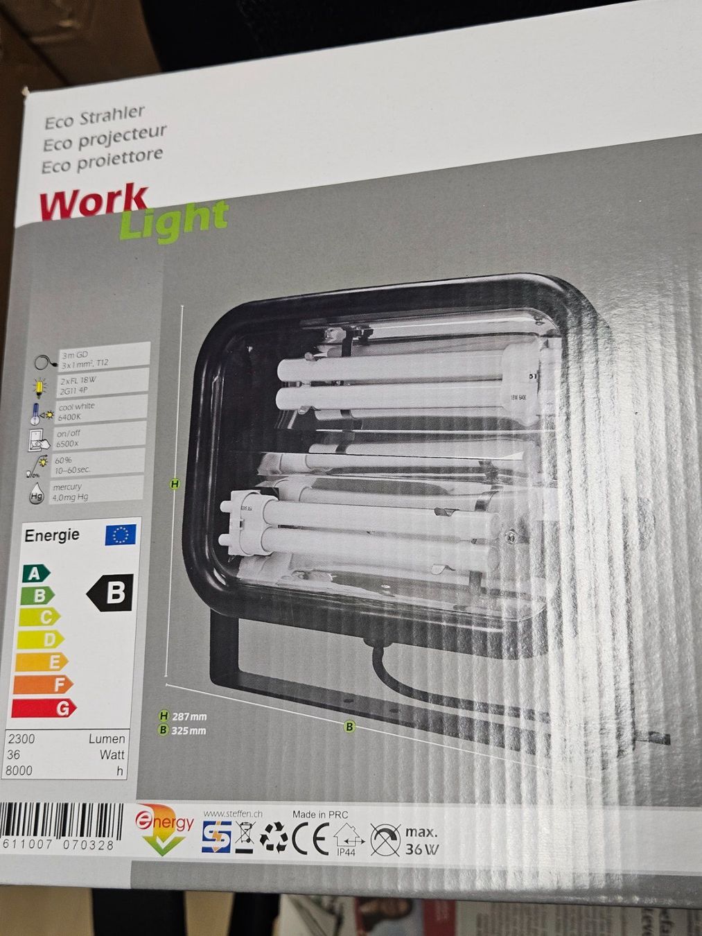 Lampen: Eco Strahler Work LightProfi 36W Steffen ArbeitLeuchte Lampe – Neu (gemäss Beschreibung) aus Kloten von Euroasia 5
