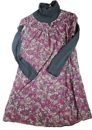 s. Masse Gr. 104 Shirt Kleid grau magenta von OKAIDI
