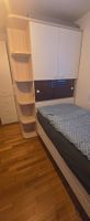 Jugendzimmer Bett mit Bettkasten und Schrankwand kombi