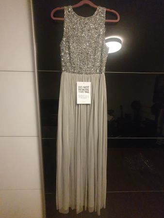 NEU Abendkleid lang mit Pailletten Grösse M