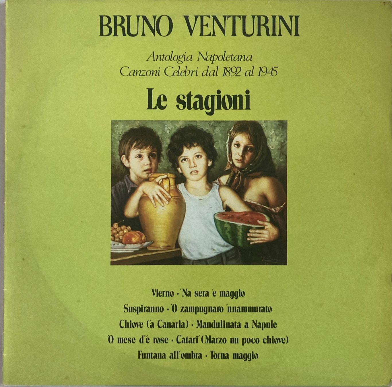 Dischi in vinile: BRUNO VENTURINI - LE STAGIONI – Usato da Poliez-Pittet venduto da Newtown-Records