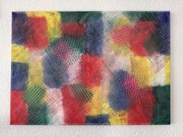Abstraktes farbenfrohes Kunstwerk - Moderne Wanddekoration