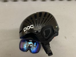 POC Ski/Snowboarding helmet & glasses
